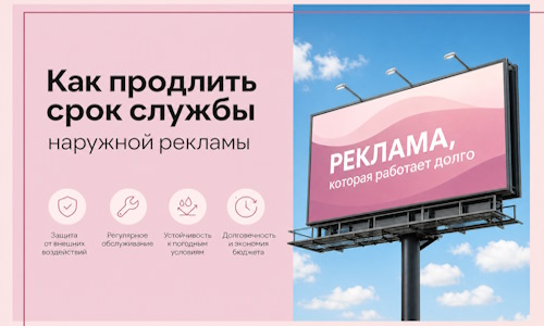 Как продлить срок службы наружной рекламы в  Ульяновске