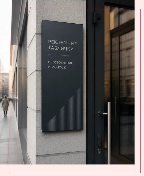 Рекламные таблички в Ульяновске по цене от 4628 р. | Аванза-Улн