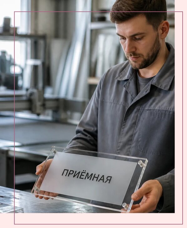 Таблички из оргстекла на заказ в Ульяновске от 4011 р. | Аванза-Улн