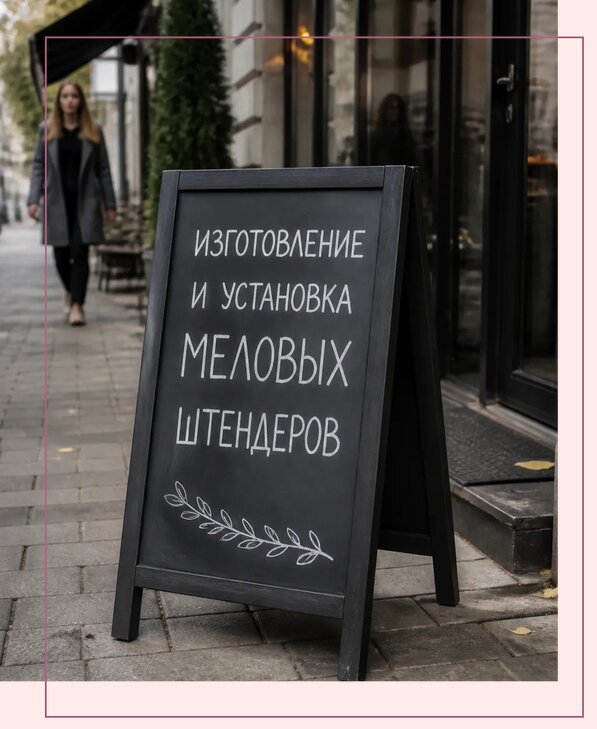 Меловые штендеры в Ульяновске по цене от 6685 р. | Аванза-Улн